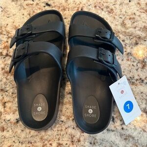 NWT Shade & Shore women’s size 7 slide sandals